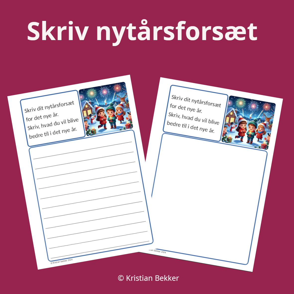 Skriv nytårsforsæt