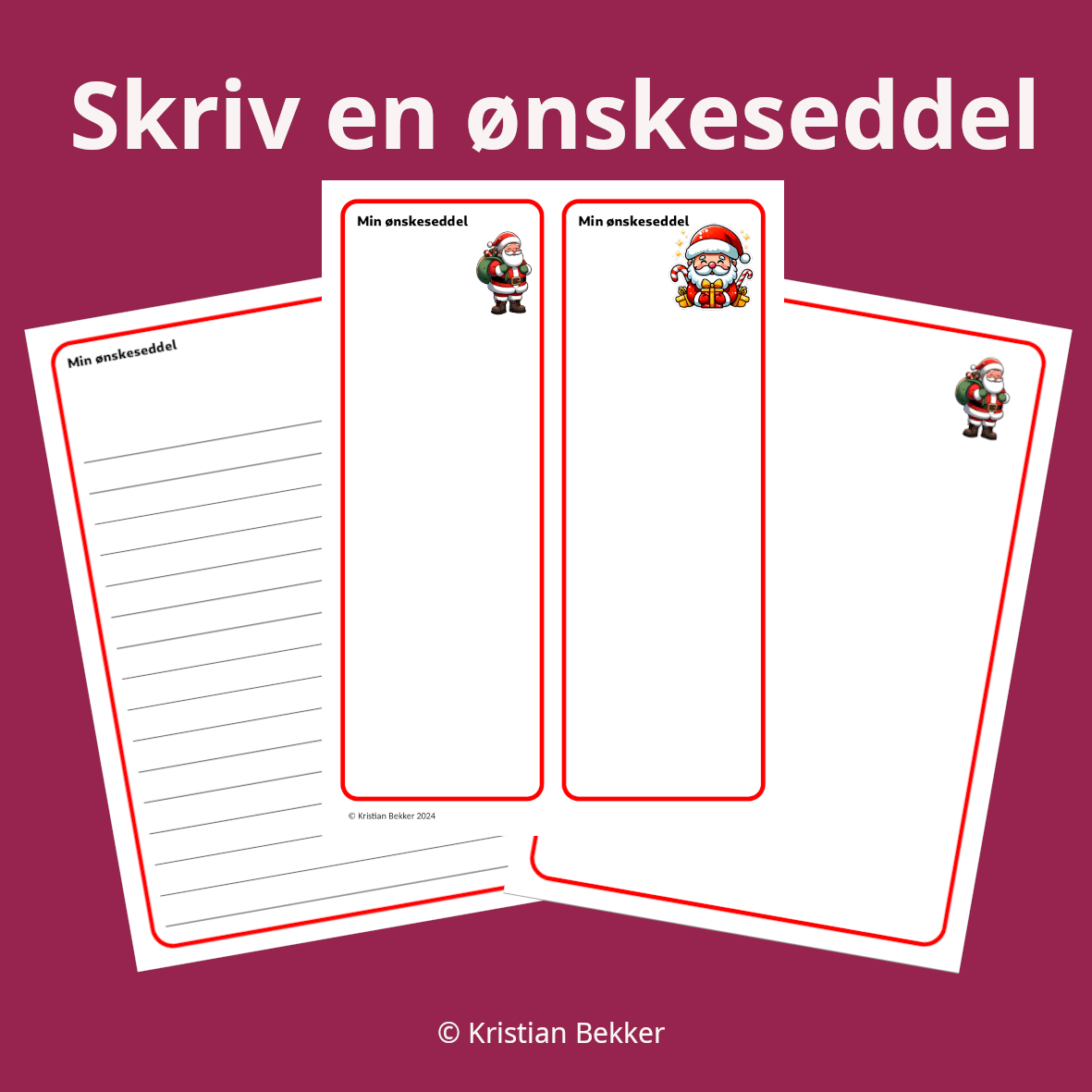 Skriv en ønskeseddel - Billede 2