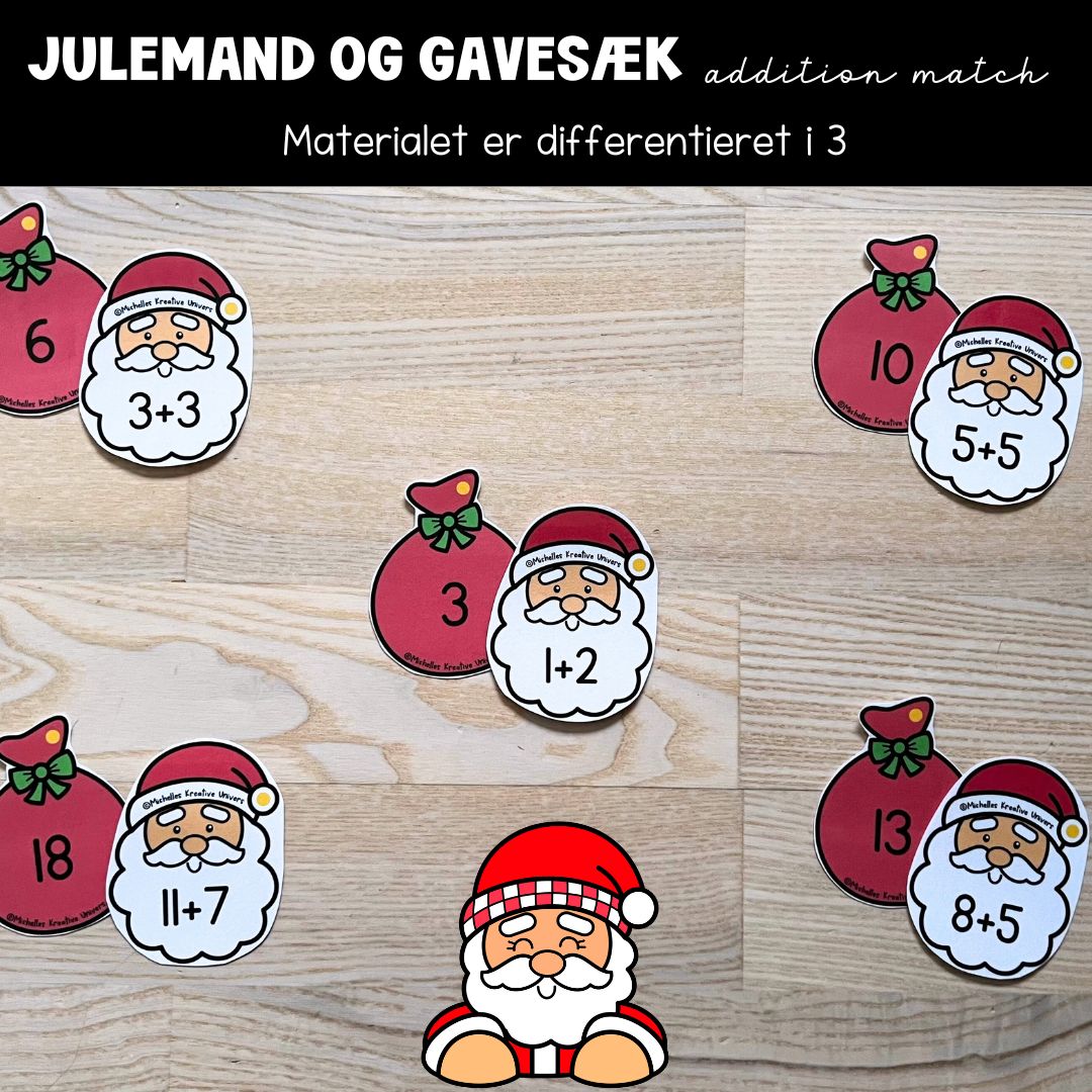 Julemand og gavesæk addition match