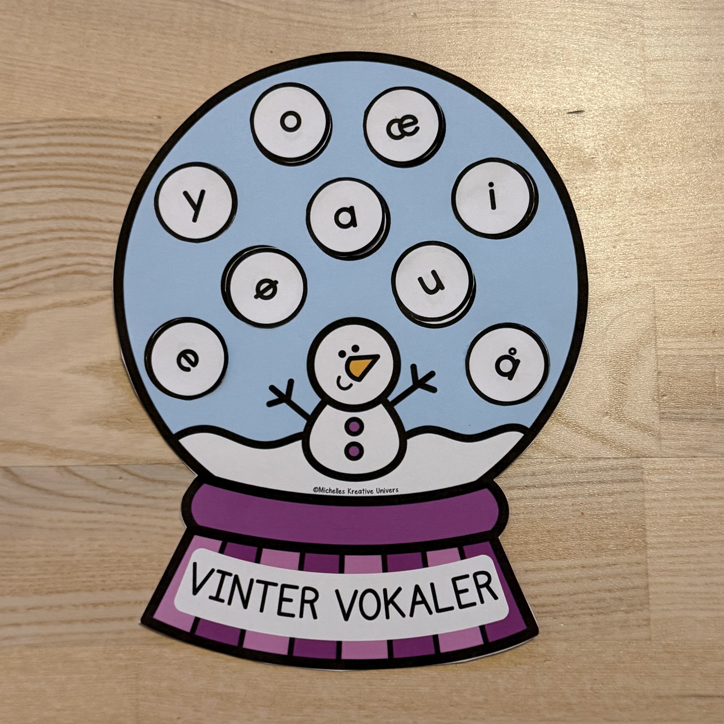 Krea aktivitet: Vinter vokaler - Billede 4