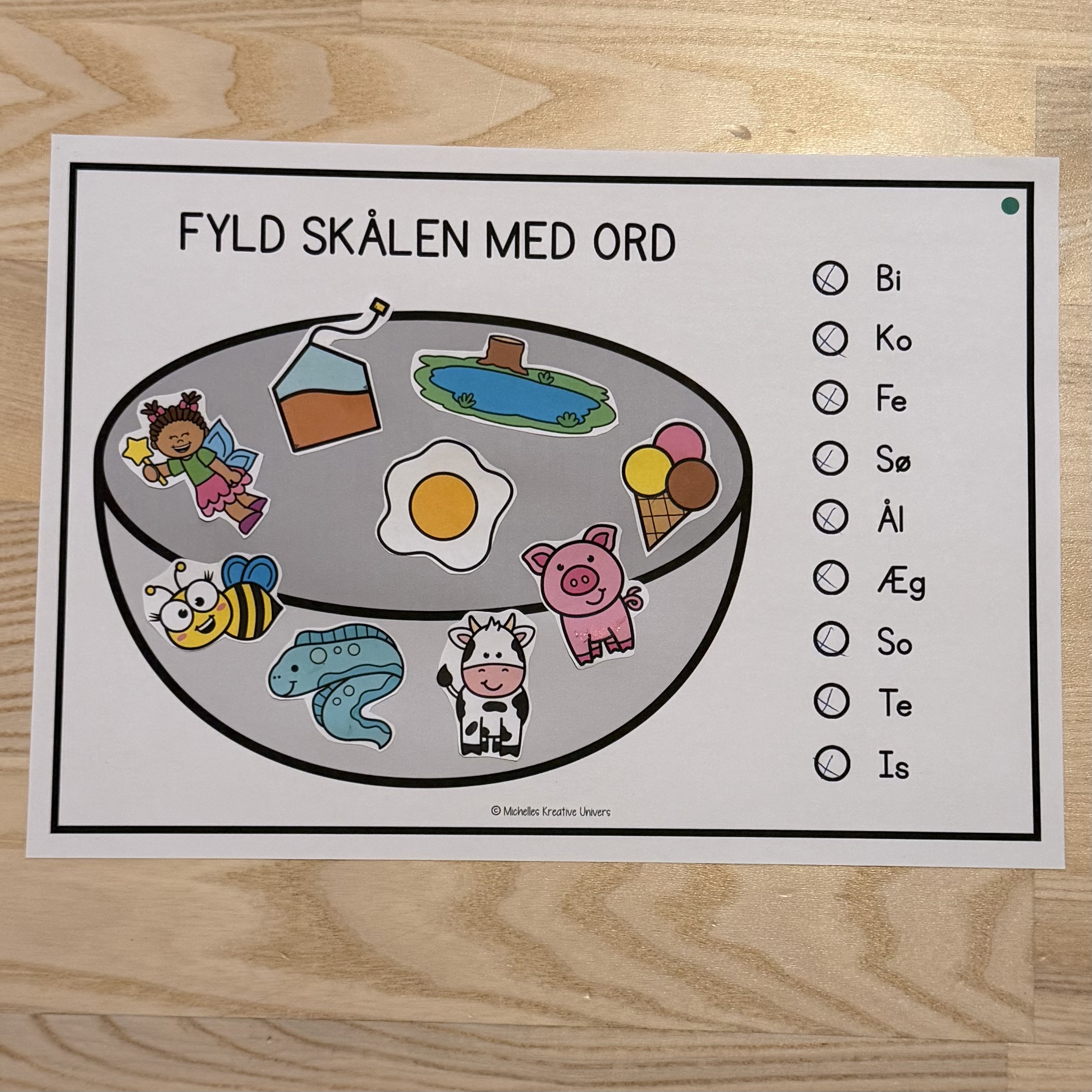 Fyld skålen med ord - Billede 6