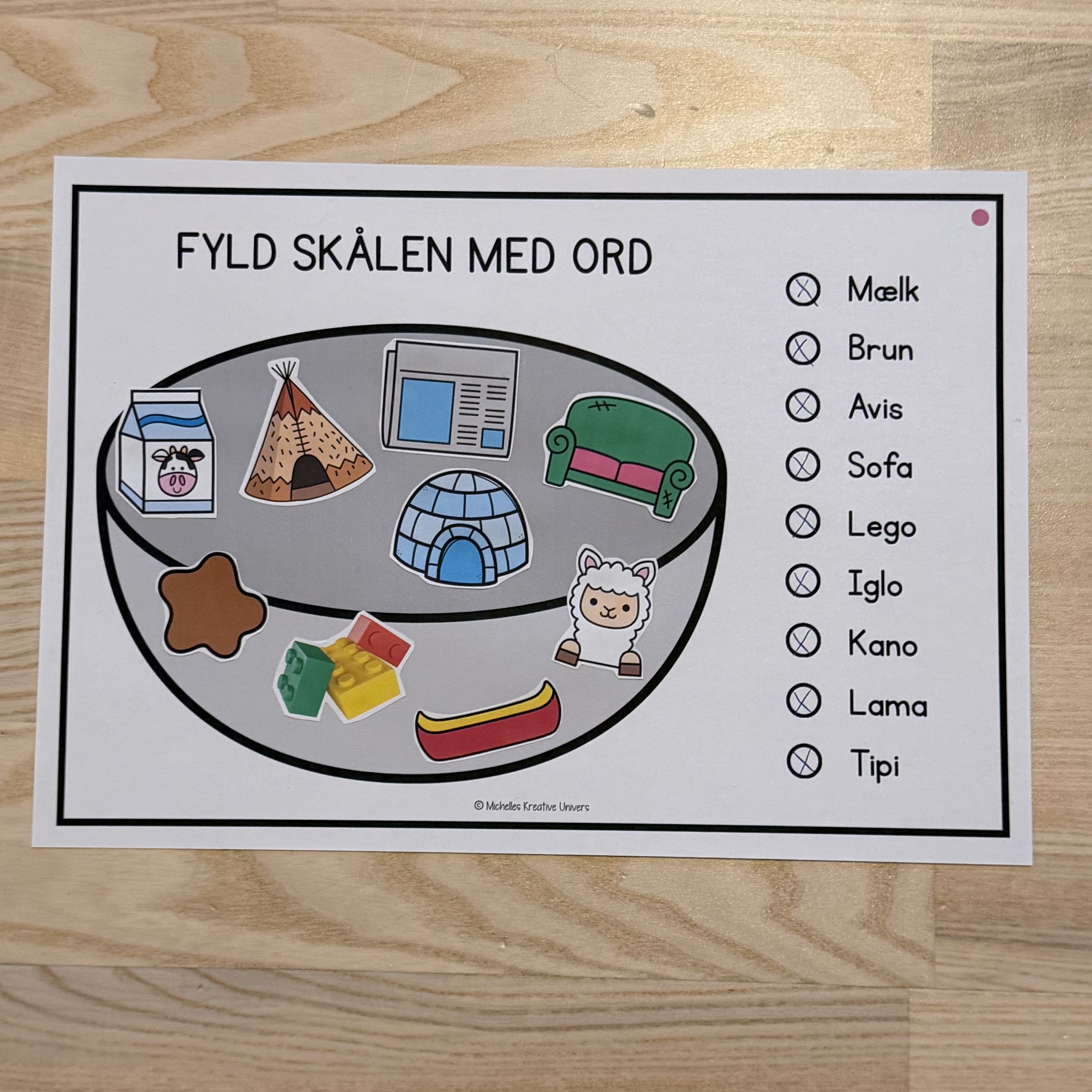 Fyld skålen med ord - Billede 5
