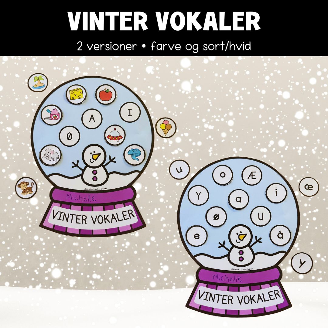 Krea aktivitet: Vinter vokaler