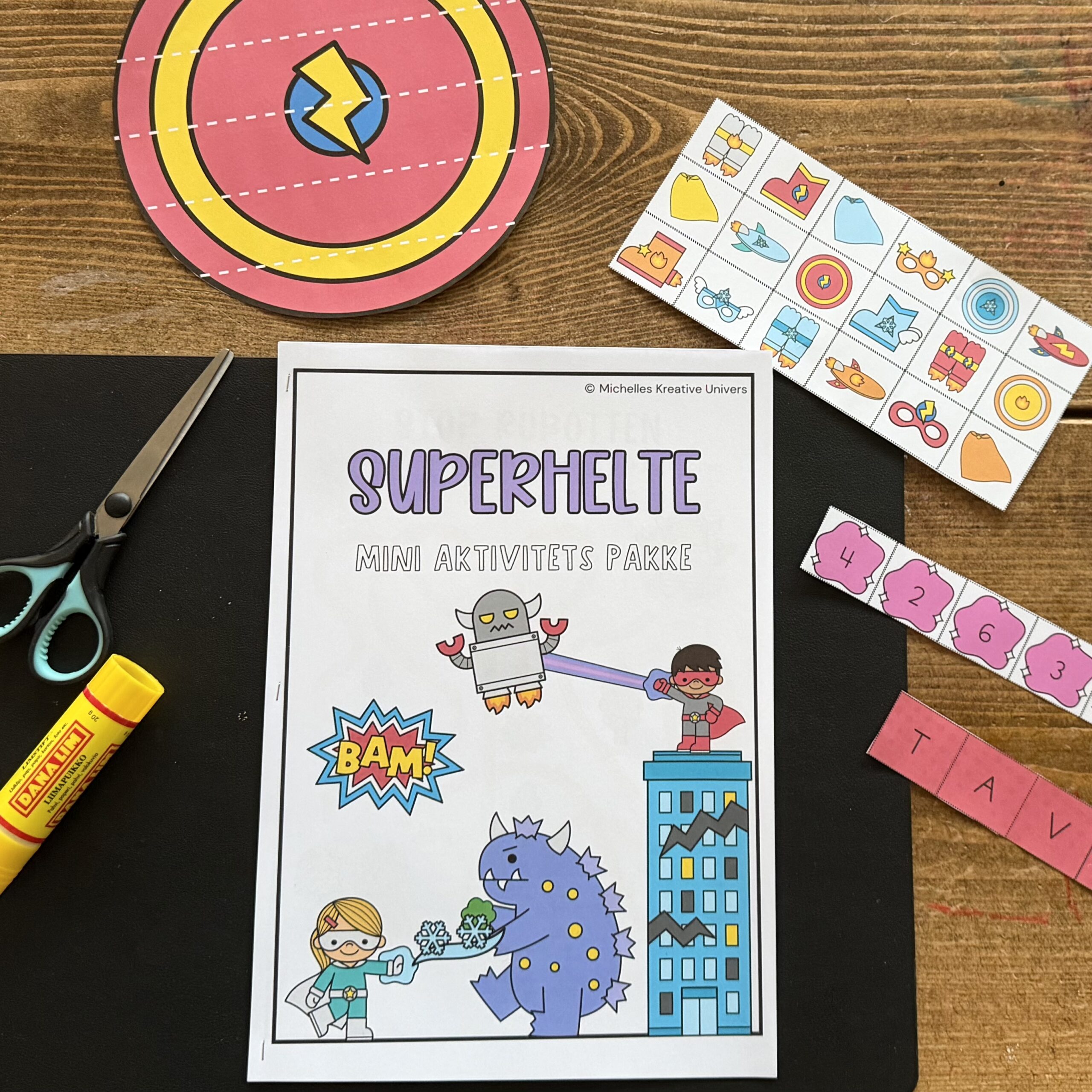 Mini aktivitetspakke: Superhelte - Billede 4