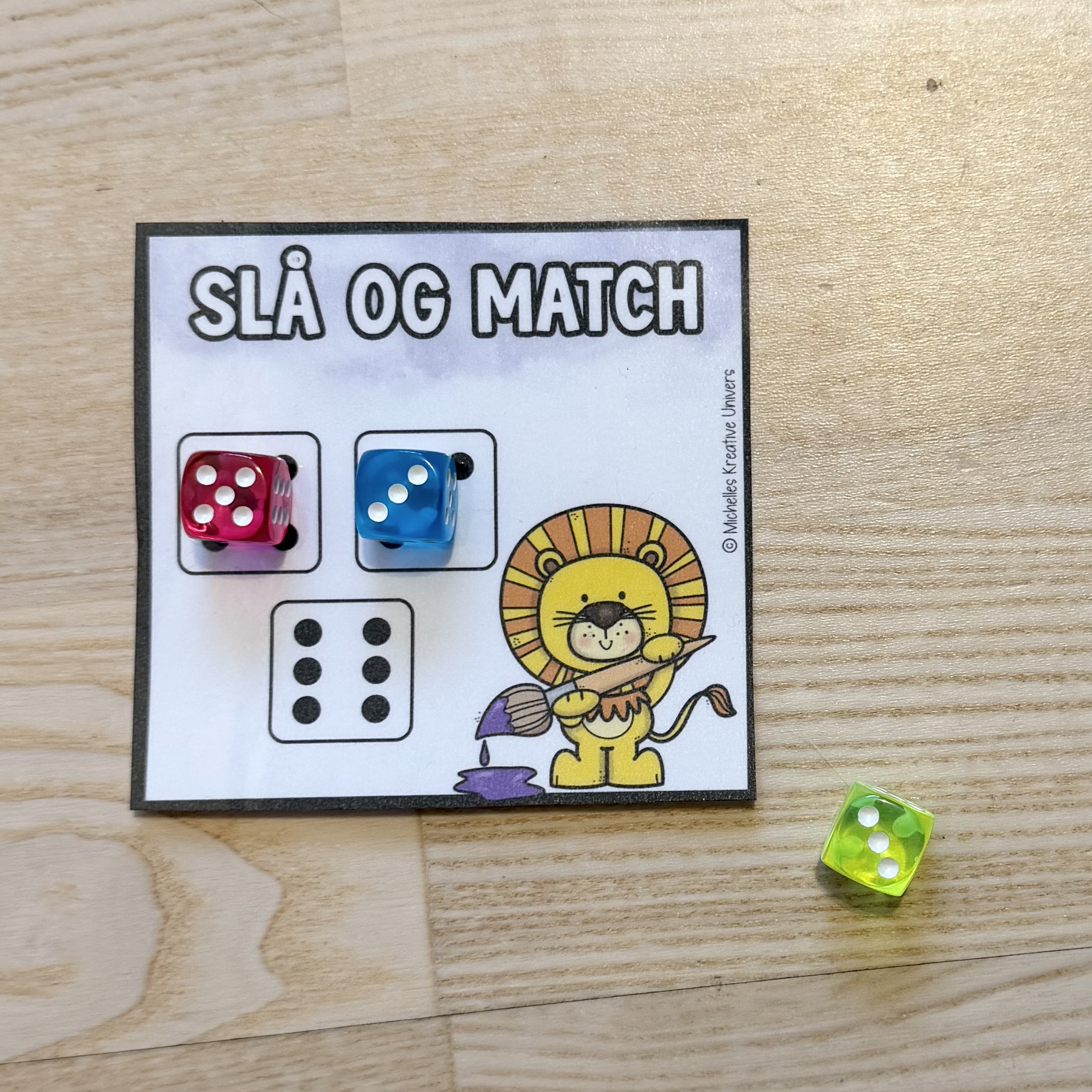 Slå og match terningespil - Billede 6