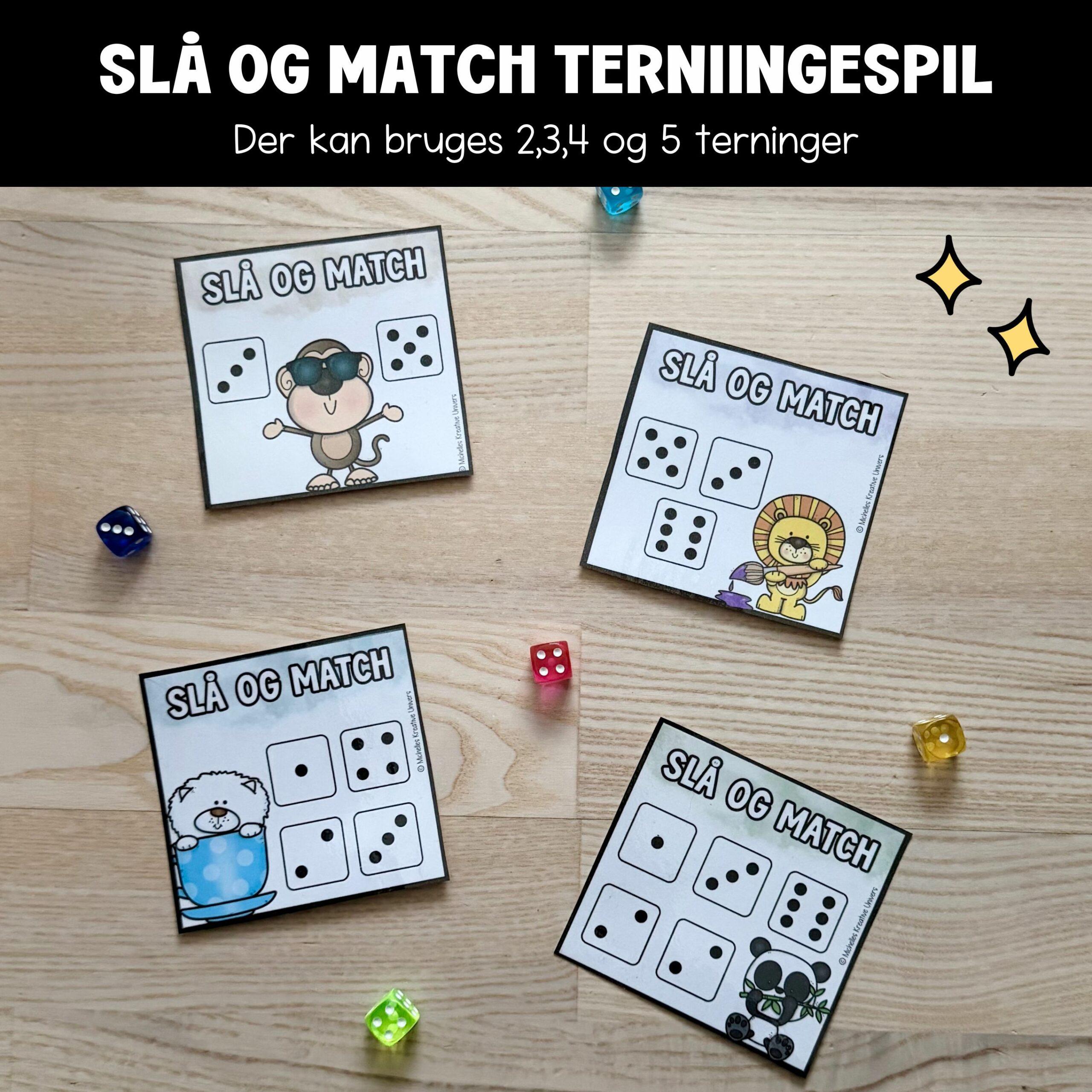 Slå og match terningespil