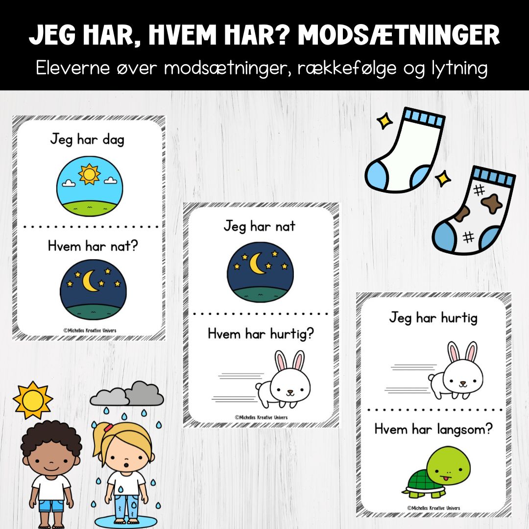 Jeg har, hvem har? Modsætninger
