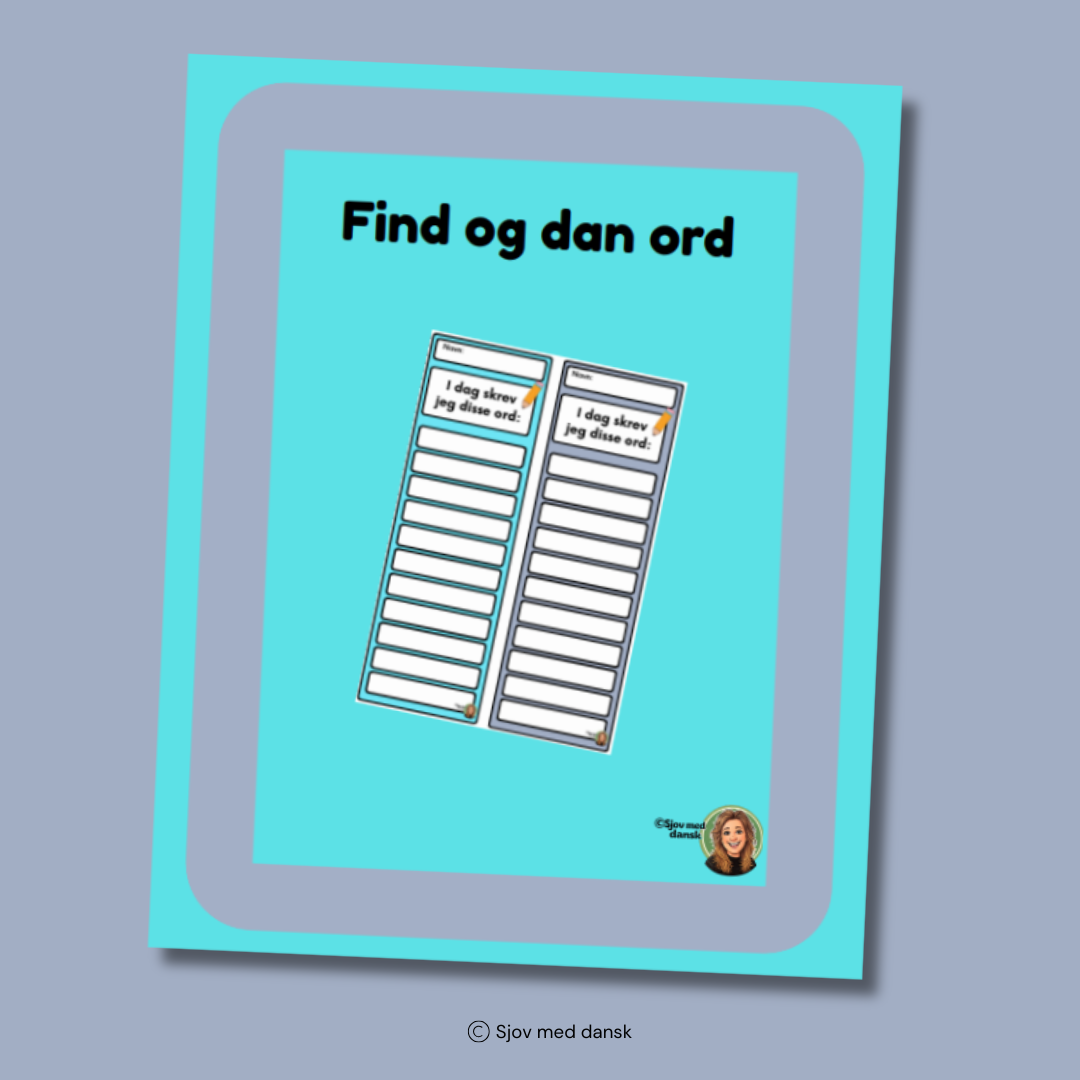 Find og dan ord