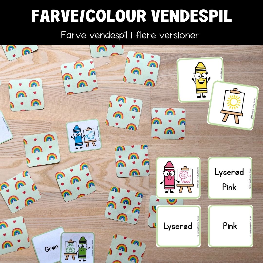 Farve/Colour vendespil