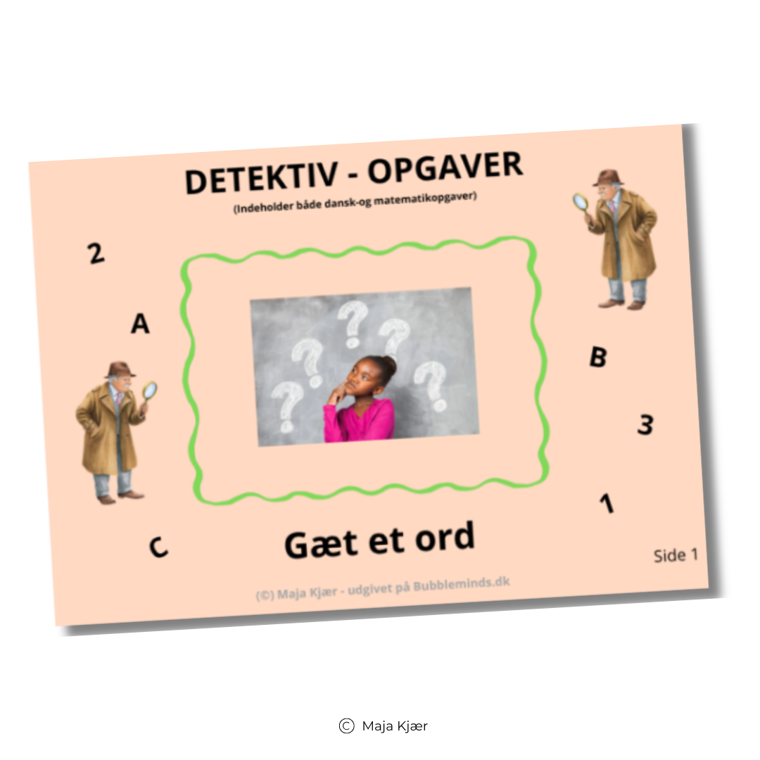 Detektiv-opgaver: Gæt et ord