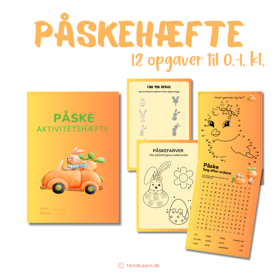 Påskeaktivitetshæfte, 0.-1. kl.
