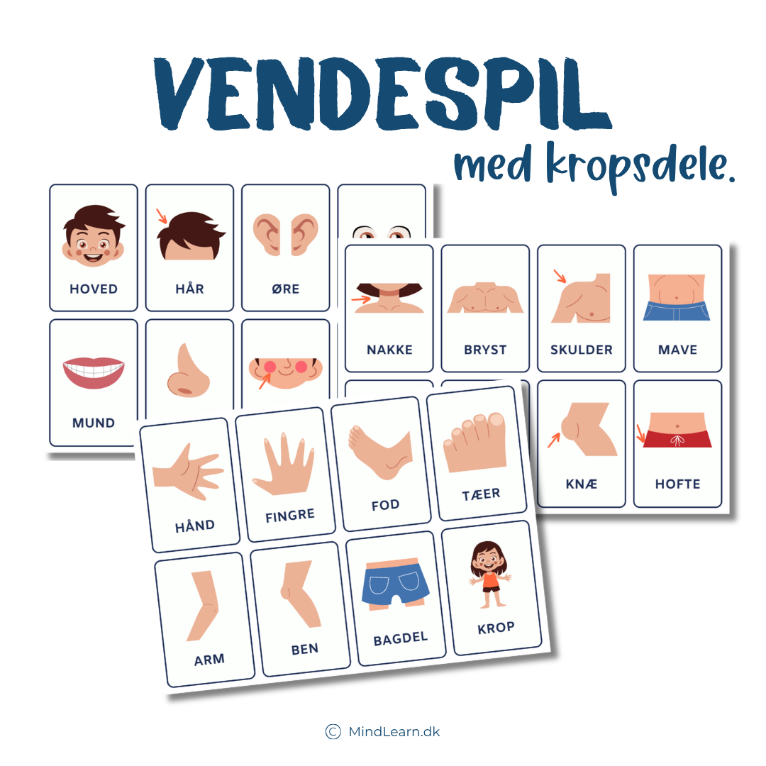 Vendespil med kropsdele