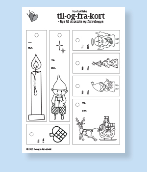 Til-og-fra-kort til jul fra Fantaktisk - Billede 2