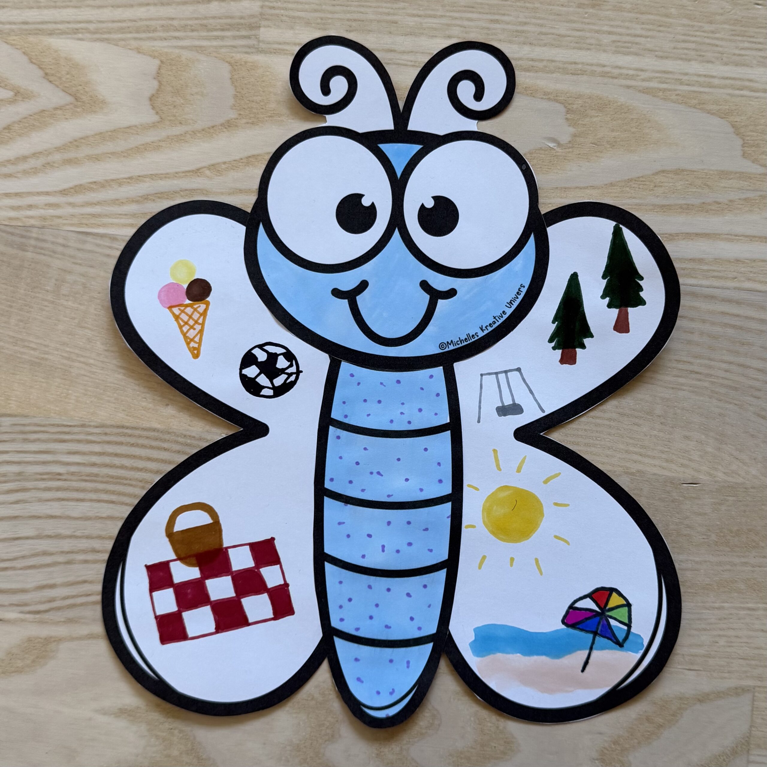 Sommerferie sommerfugl - Billede 6