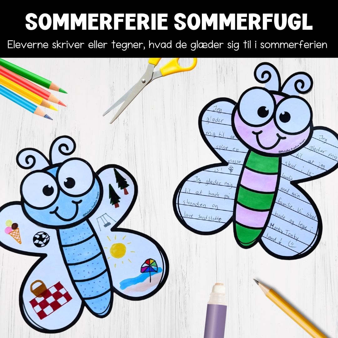 Sommerferie sommerfugl