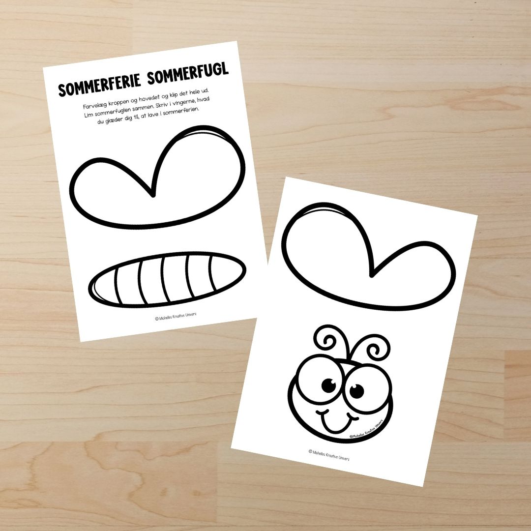 Sommerferie sommerfugl - Billede 2