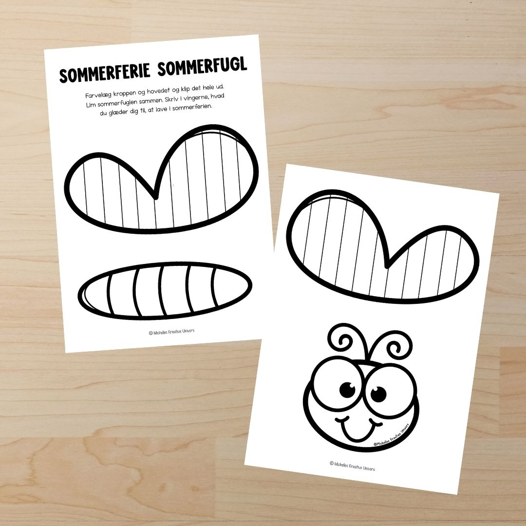 Sommerferie sommerfugl - Billede 4