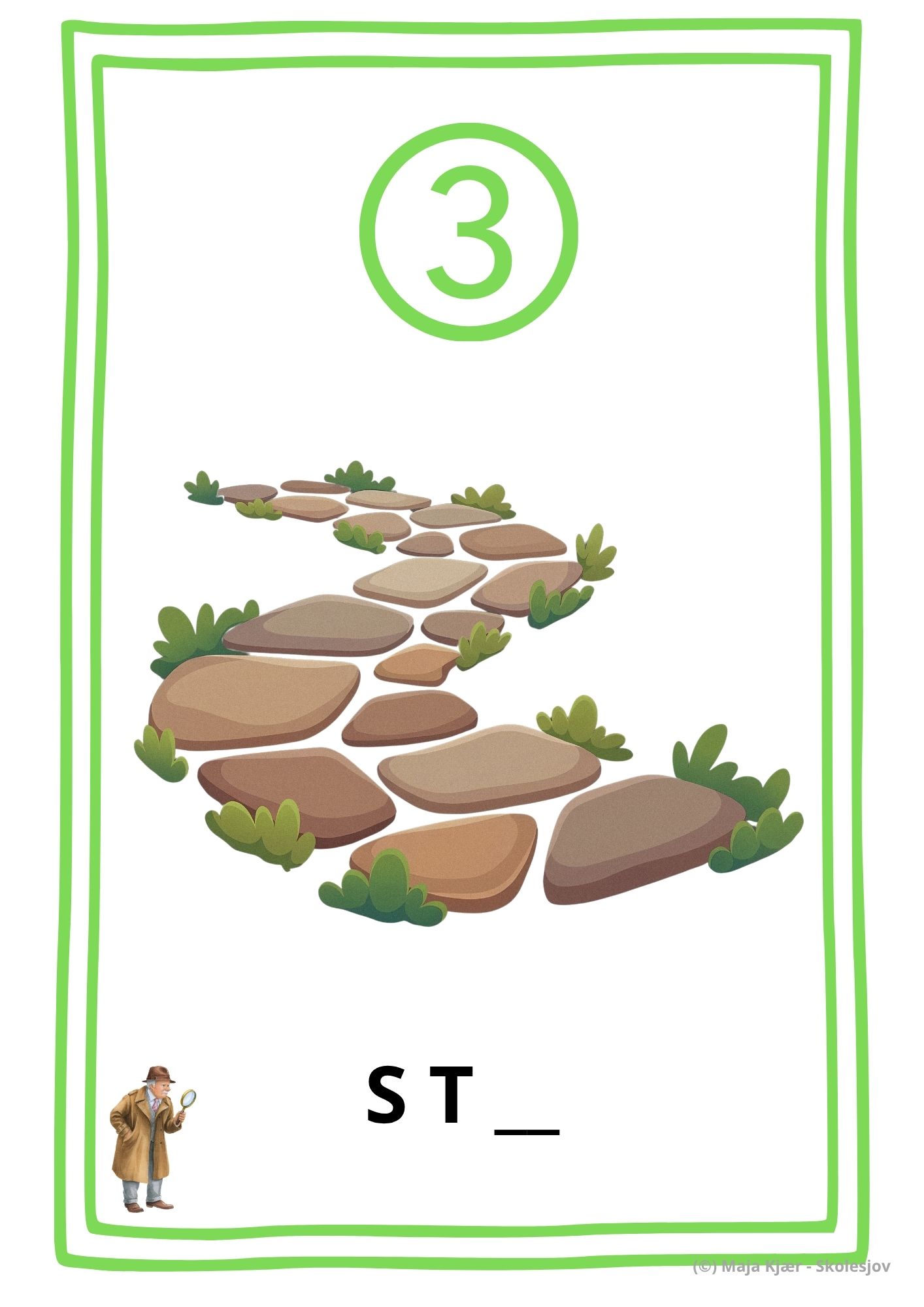 Detektiv-opgaver: Danskløb med udlyd - Billede 3