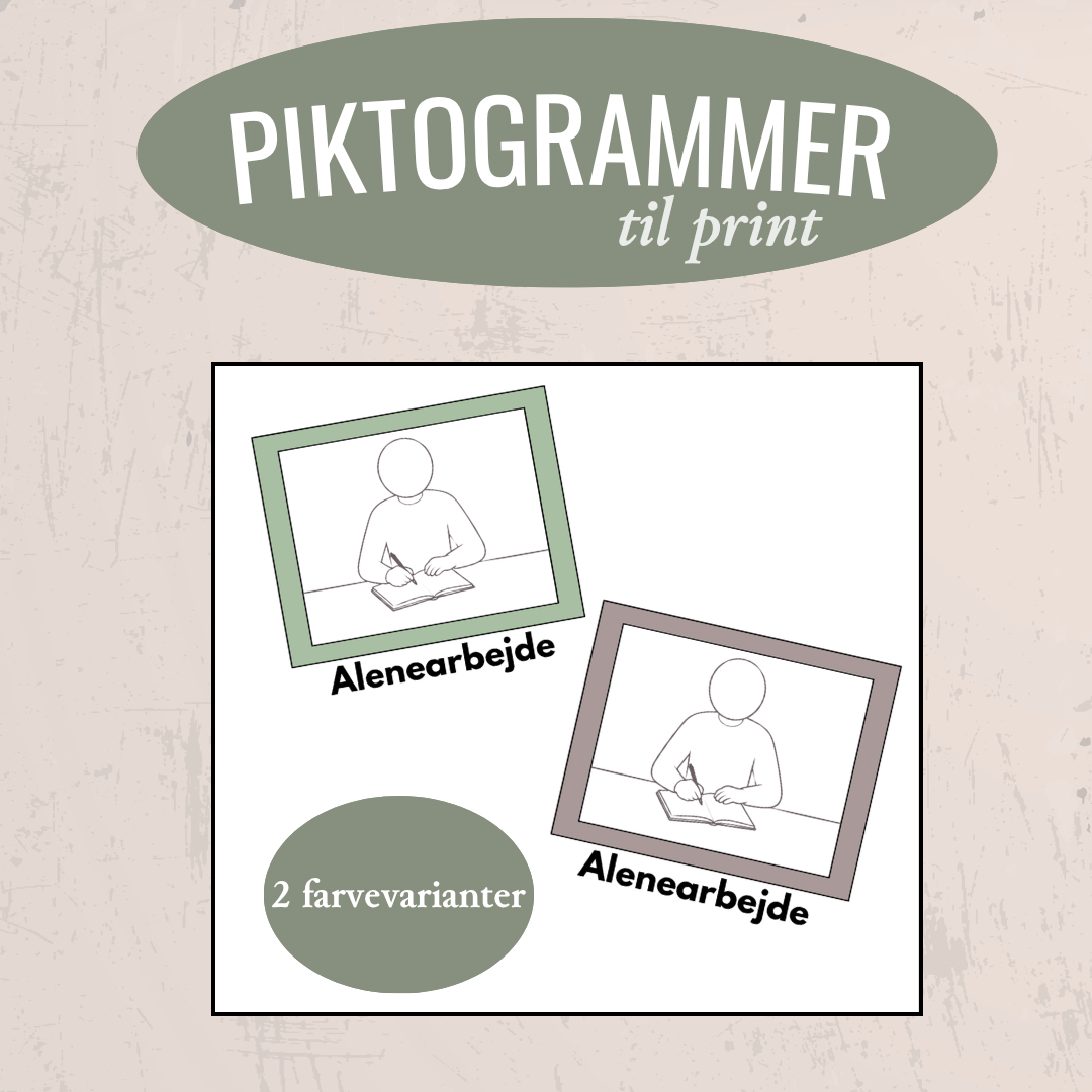 Minimalistiske klassepiktogrammer til print - Billede 2