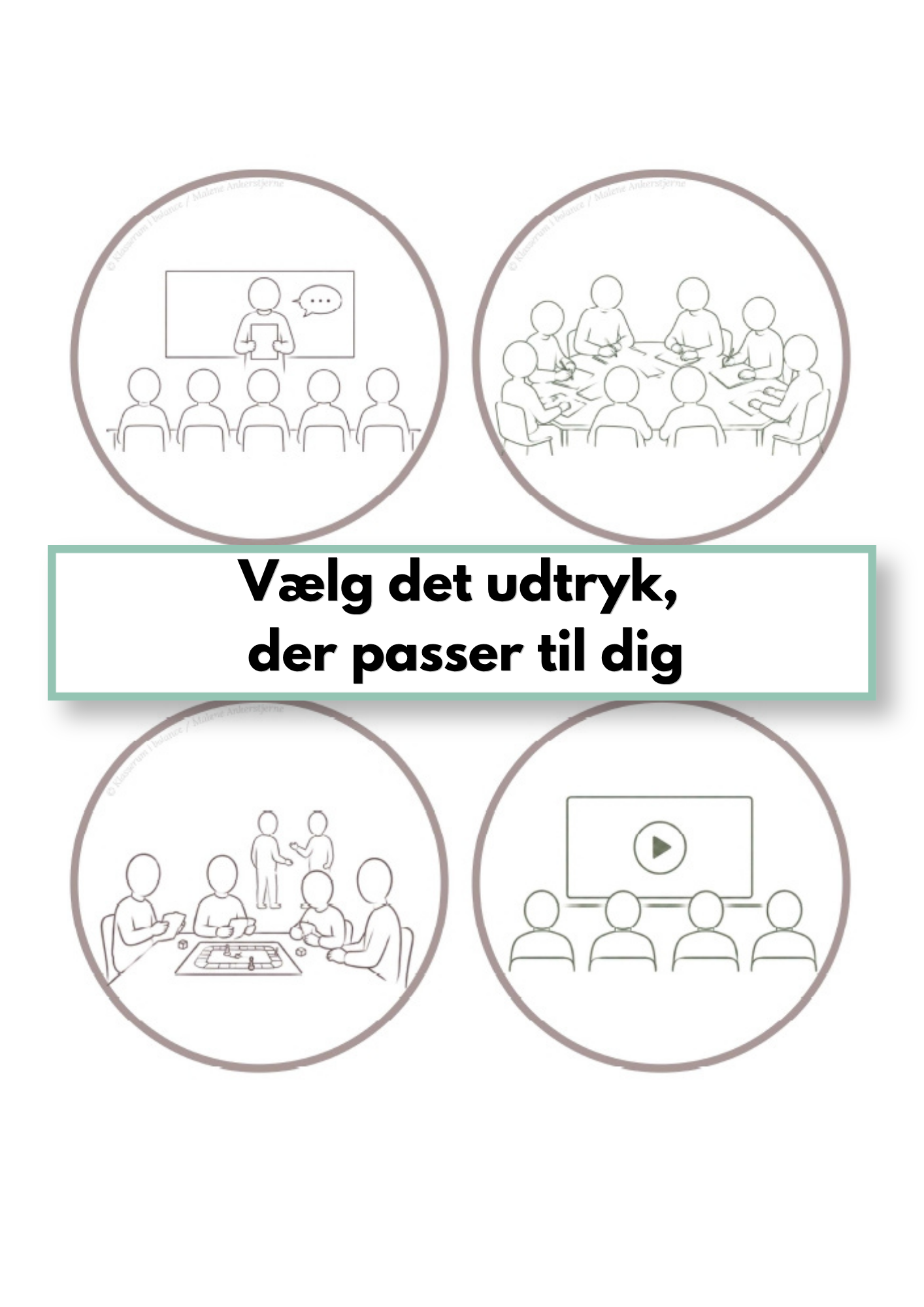 Piktogrammer 16 stk. til digitalt brug – visuelle ikoner til undervisning og læringsmaterialer - Billede 7
