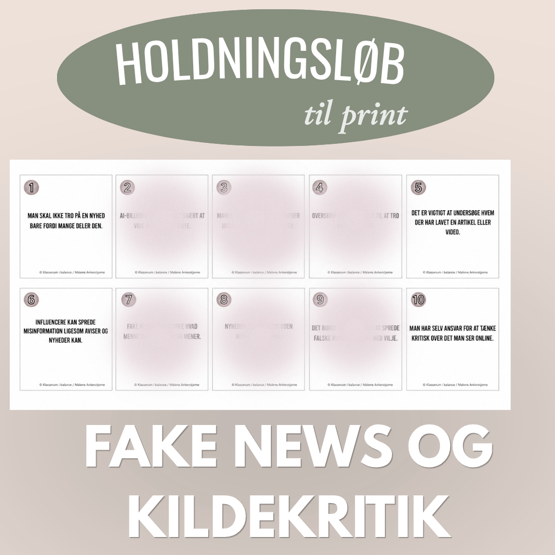 Holdningsløb - Fake News og Kildekritik