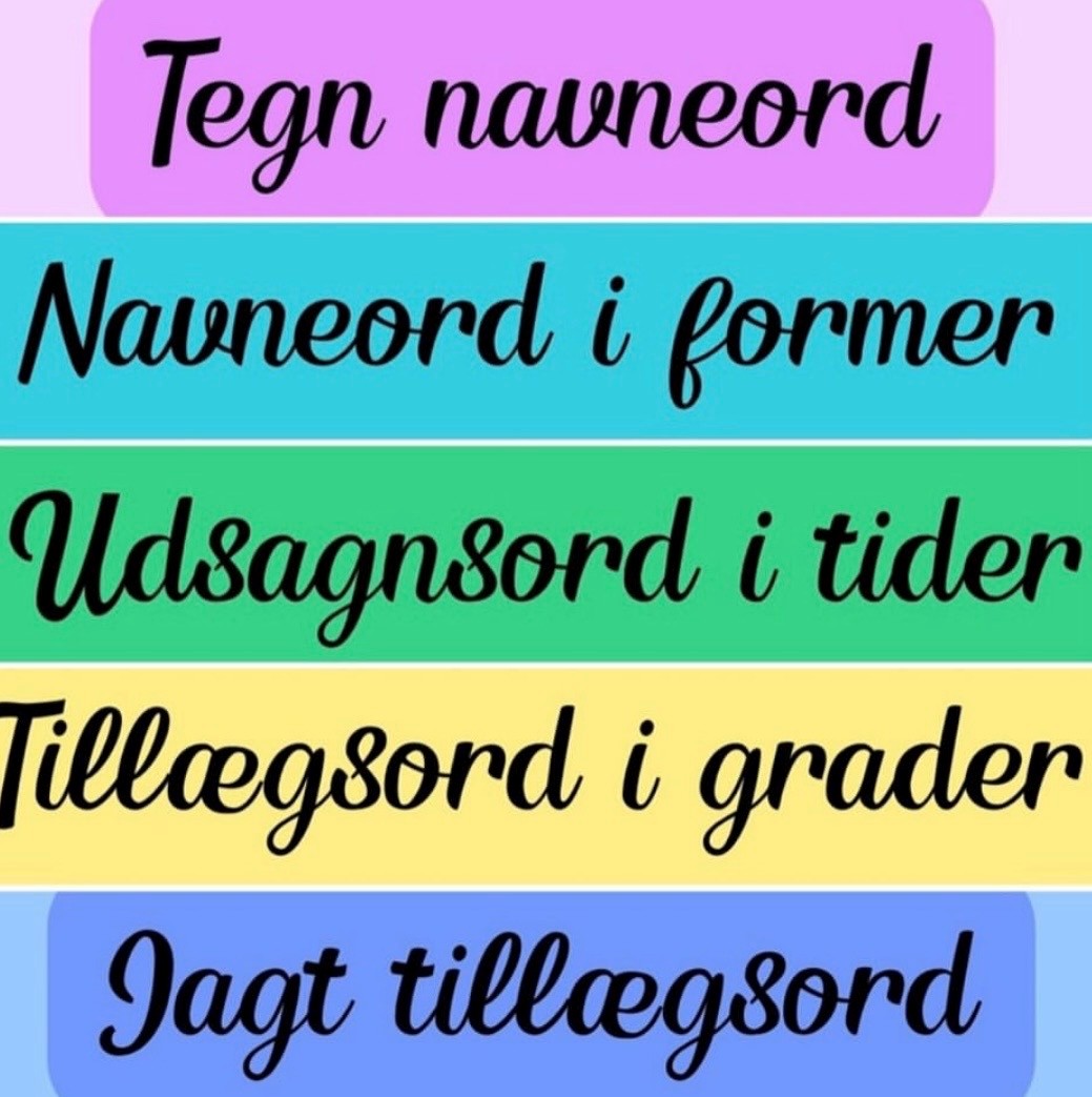 Ordklasse-stationer til indskolingen 2