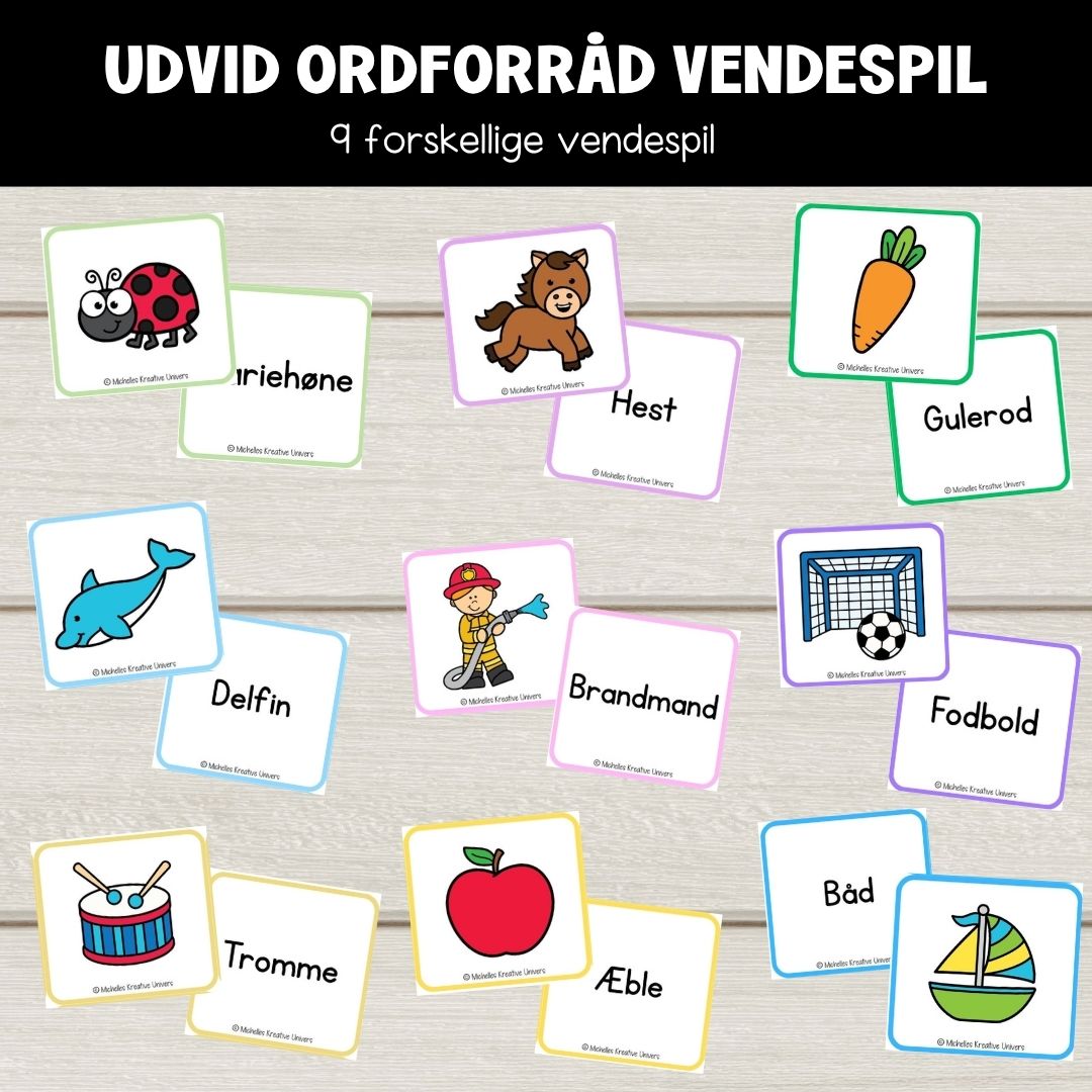 Udvid ordforråd vendespil