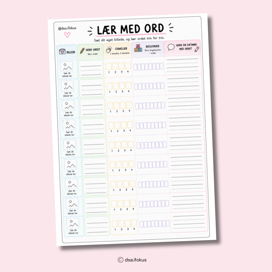 Lær med ord