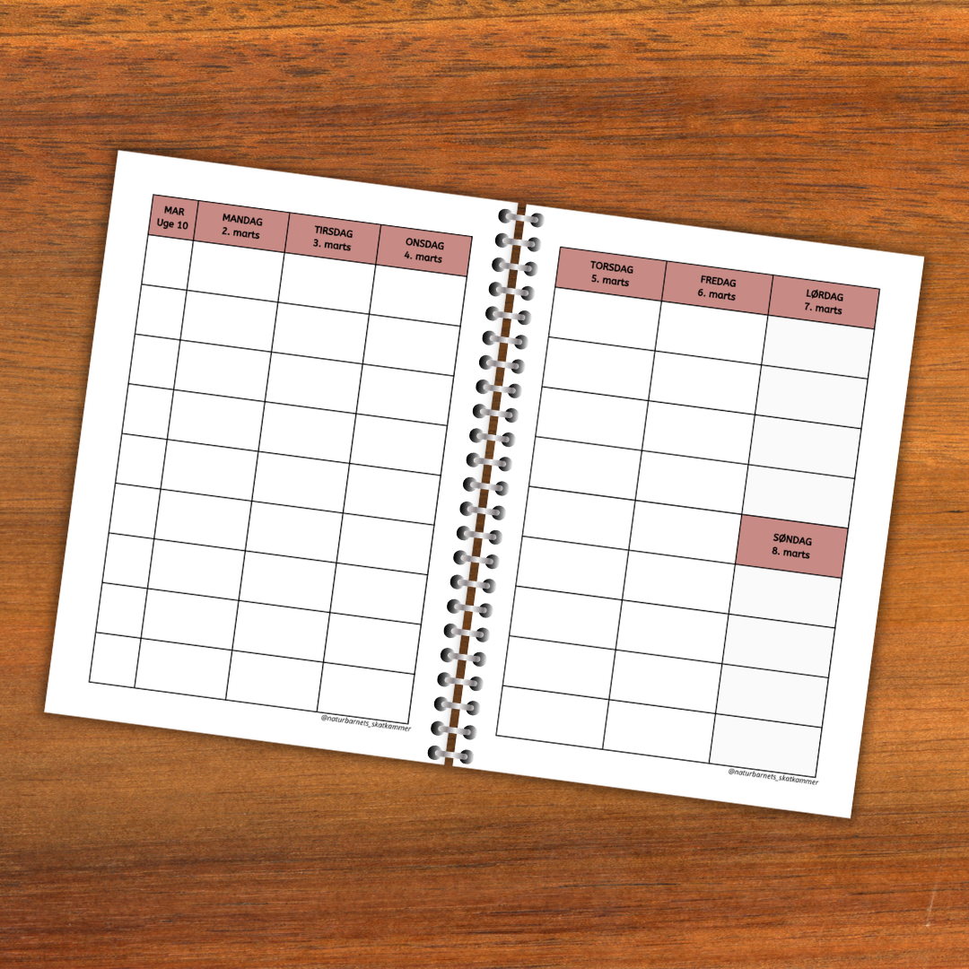 Hjemmeskolekalender 26/27 (ugeoversigt) - Billede 2