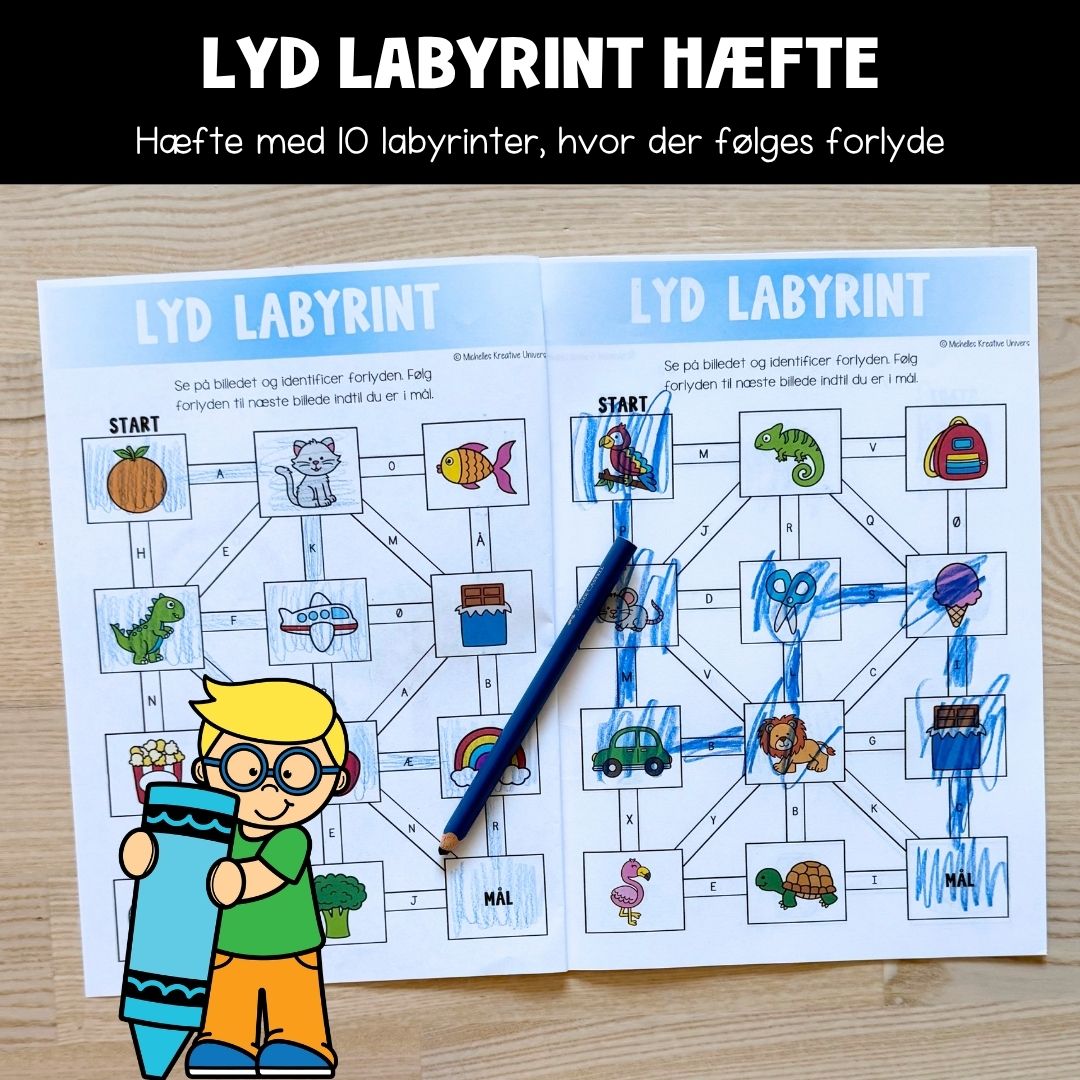 Lyd labyrint hæfte