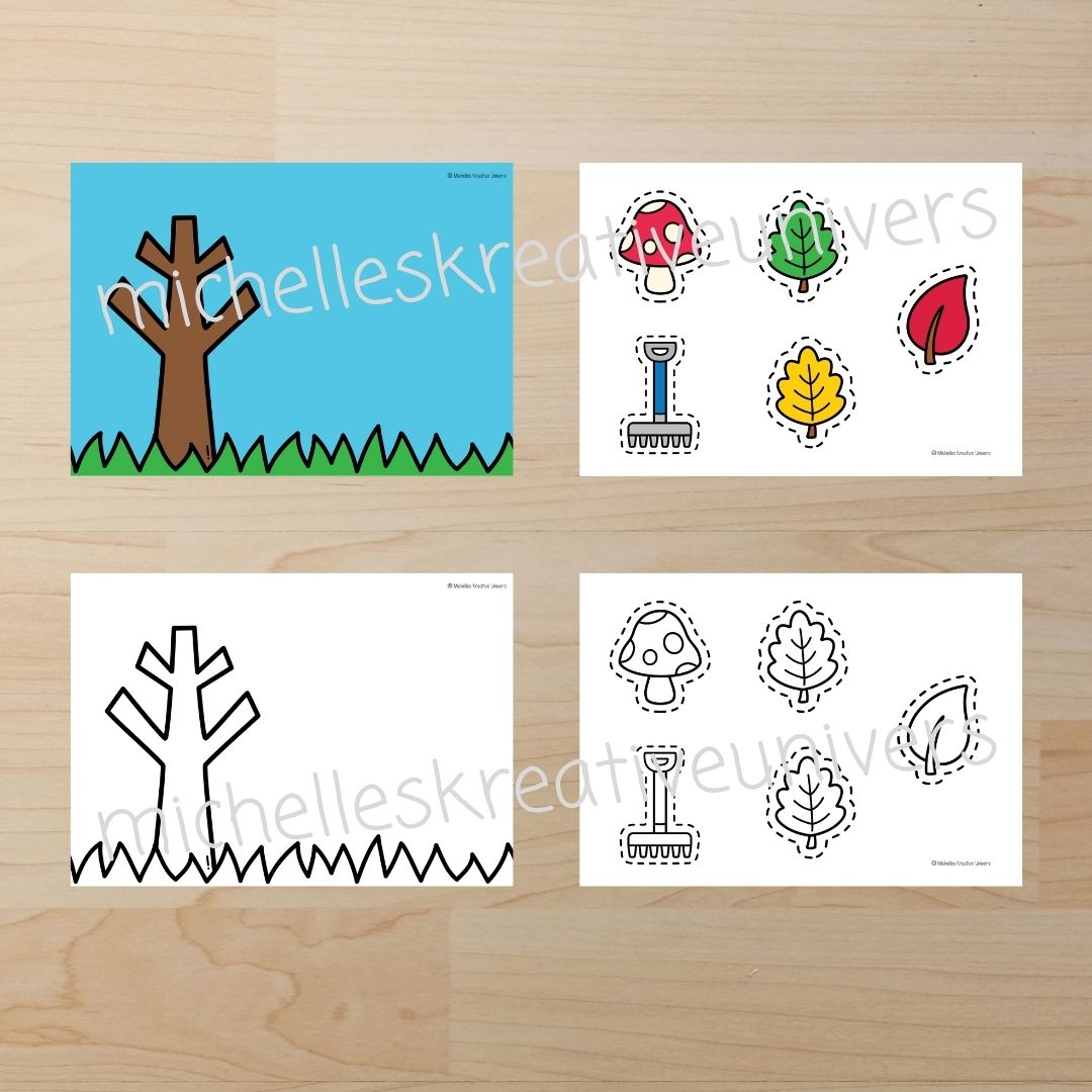 Efterårs klippe klistre scener - Billede 2