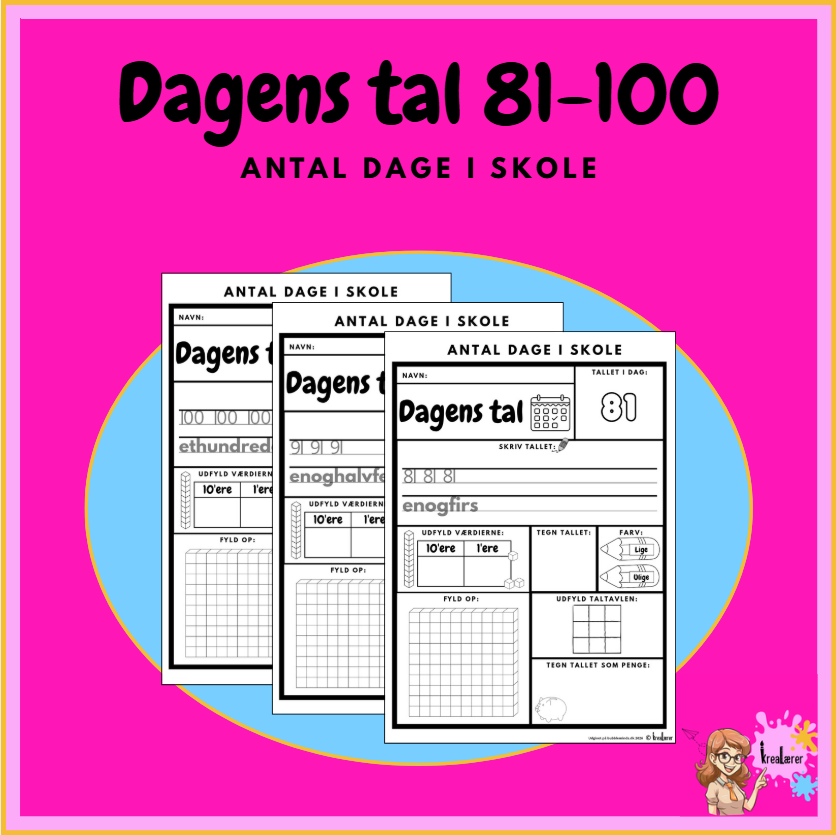 Dagens tal - Antal dage i skole 81-100