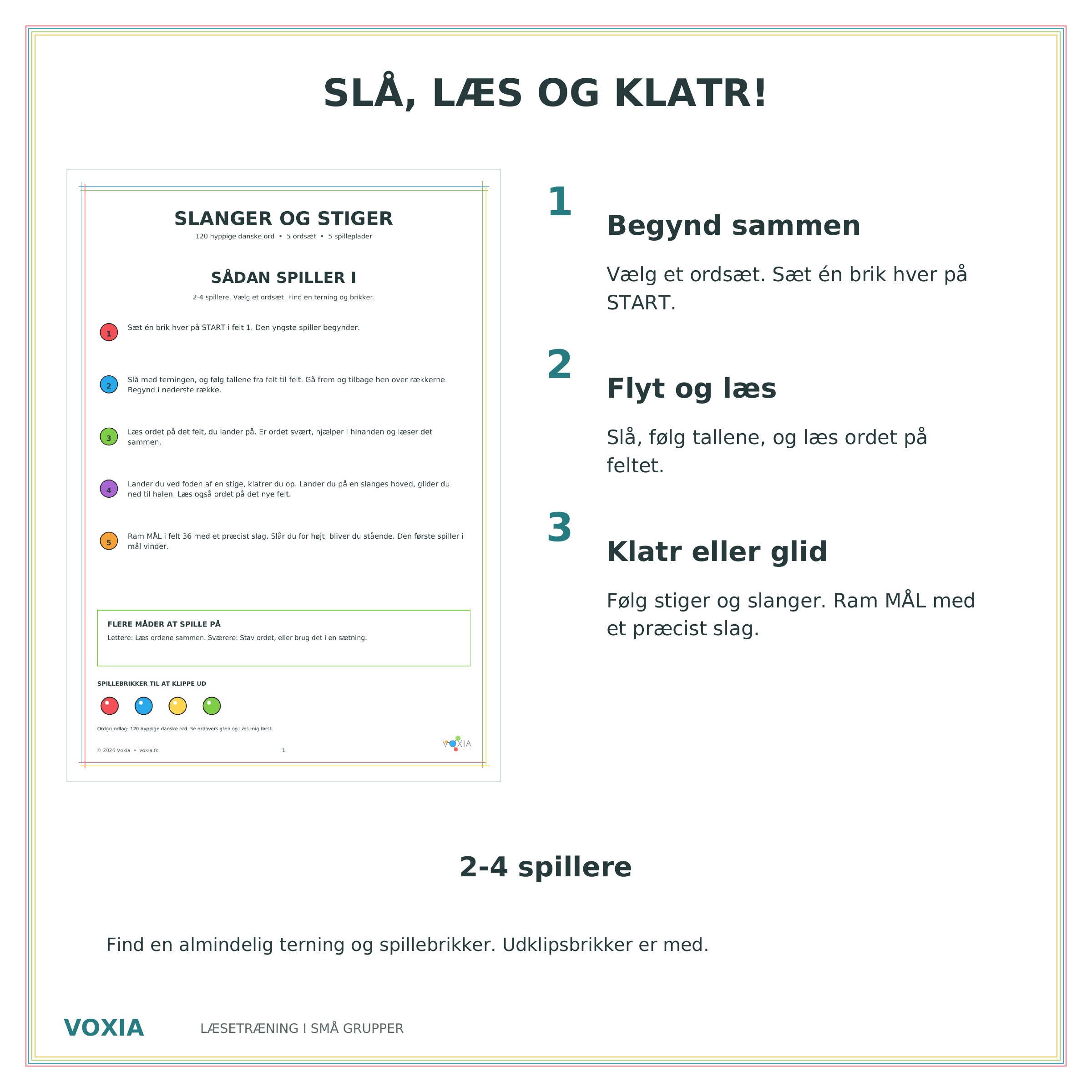 Slanger og stiger – 120 hyppige danske ord - Billede 3