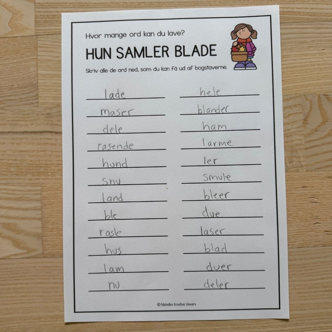 Hvor mange ord kan du lave? Efterårsversion - Billede 5