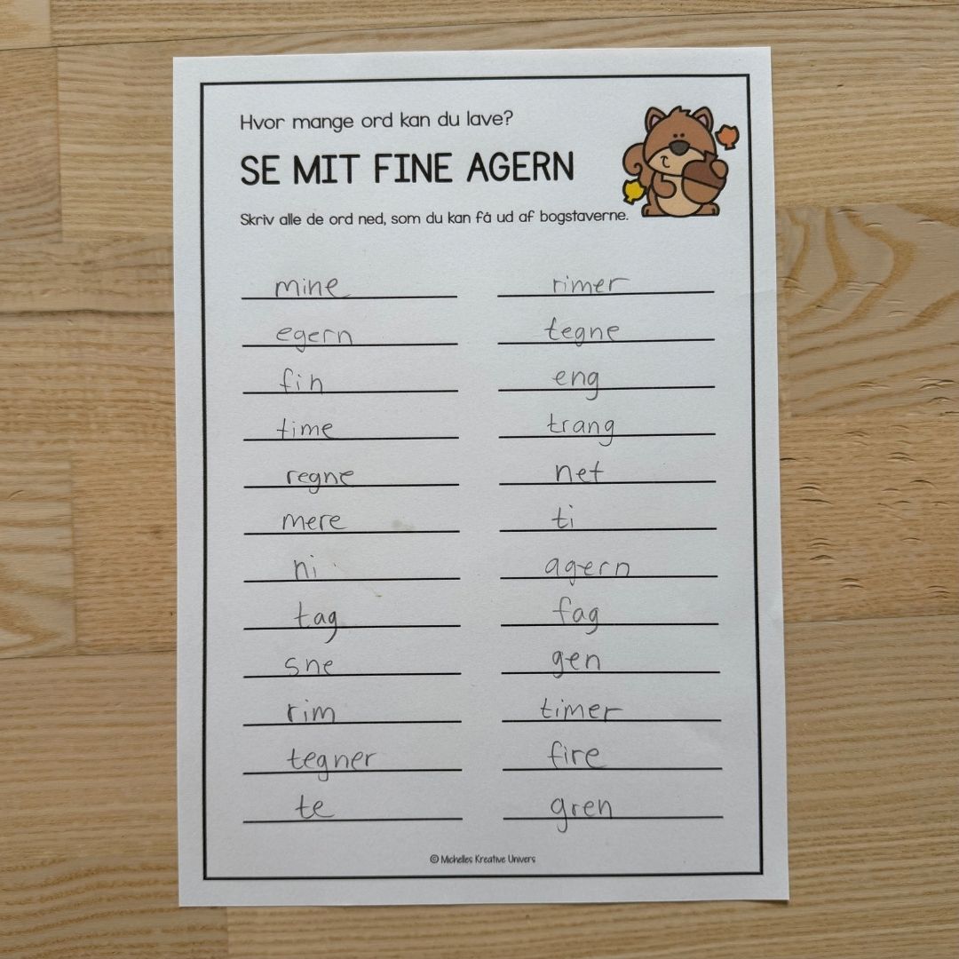 Hvor mange ord kan du lave? Efterårsversion - Billede 7