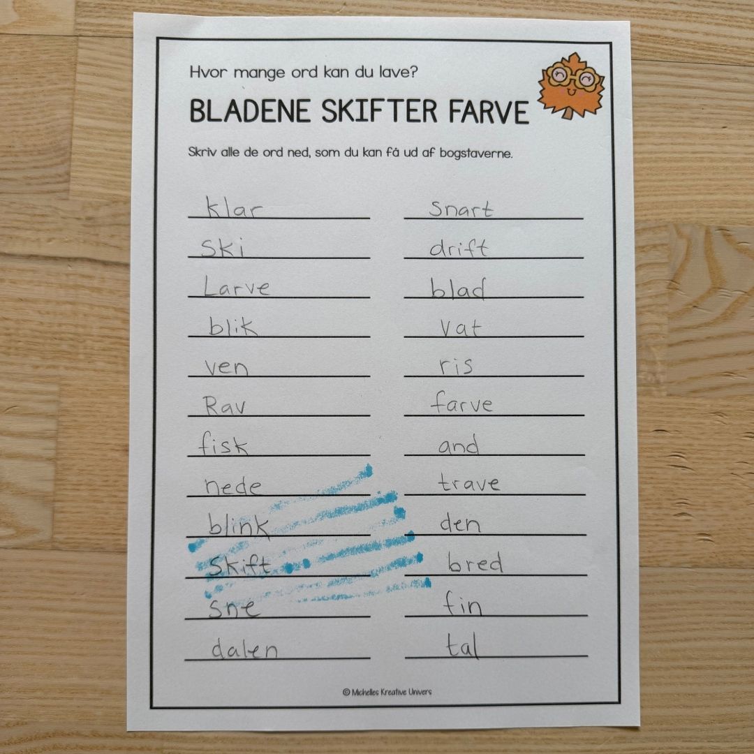 Hvor mange ord kan du lave? Efterårsversion - Billede 9