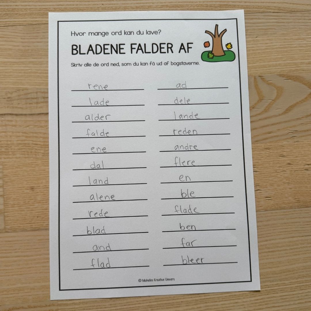Hvor mange ord kan du lave? Efterårsversion - Billede 10