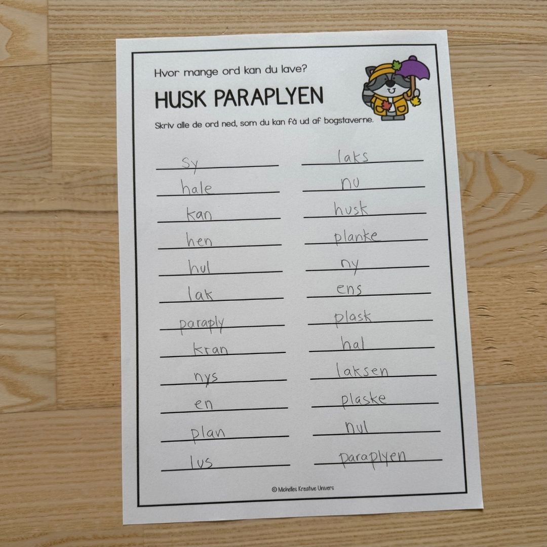 Hvor mange ord kan du lave? Efterårsversion - Billede 11