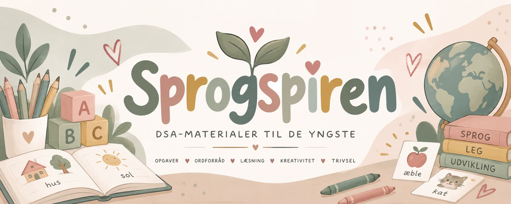Sprogspiren Shop Banner