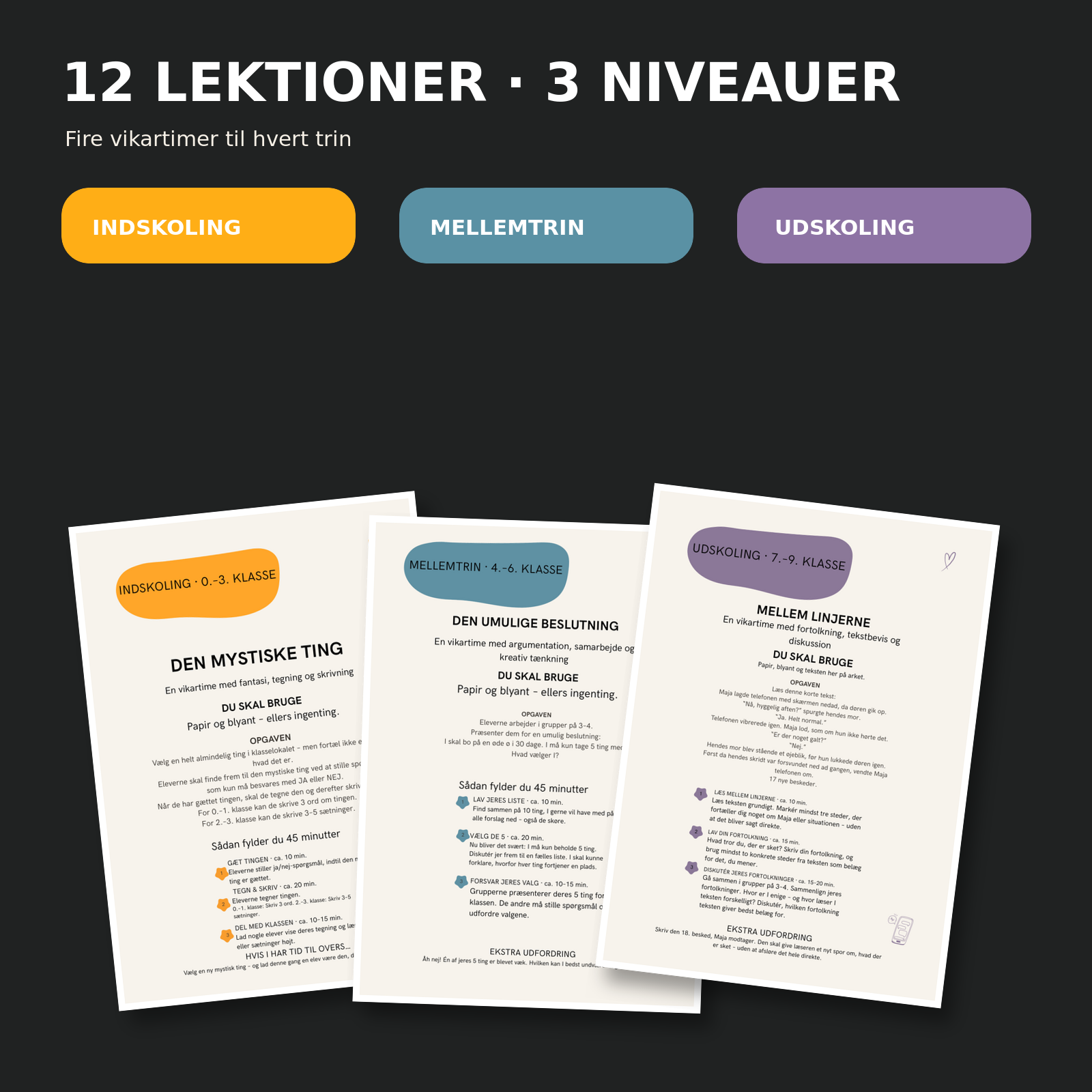 Jeg har en vikartime! – 12 færdige vikartimer til 0.–9. klasse - Billede 2