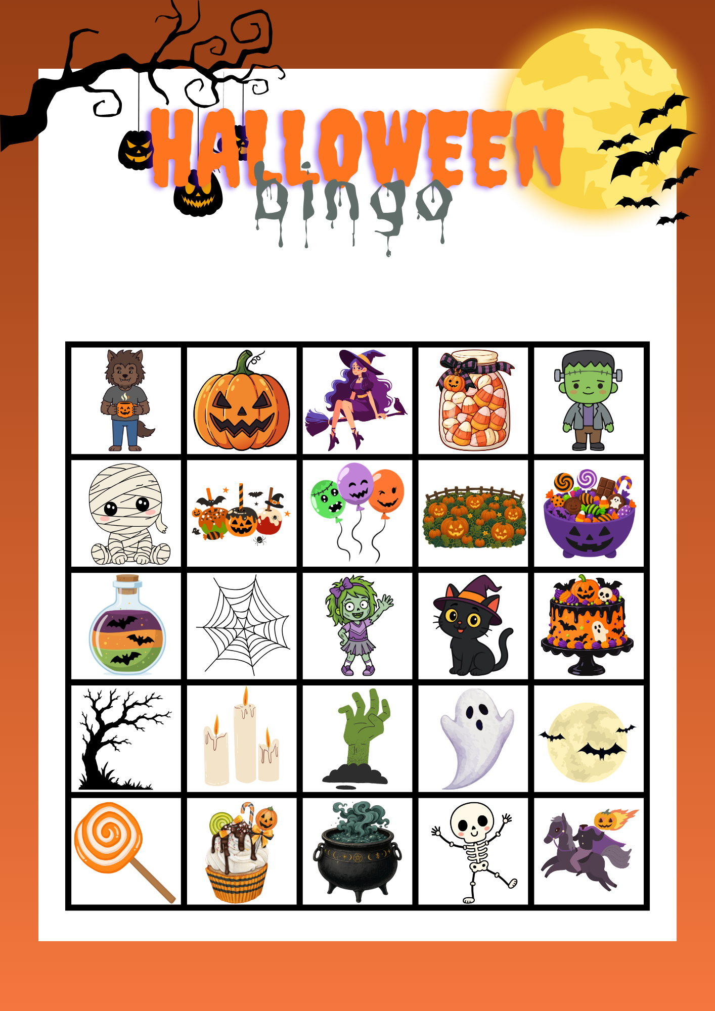 Halloween bingo - Billede 2