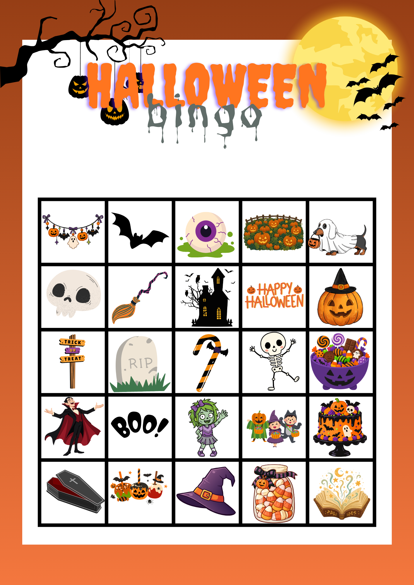 Halloween bingo - Billede 3