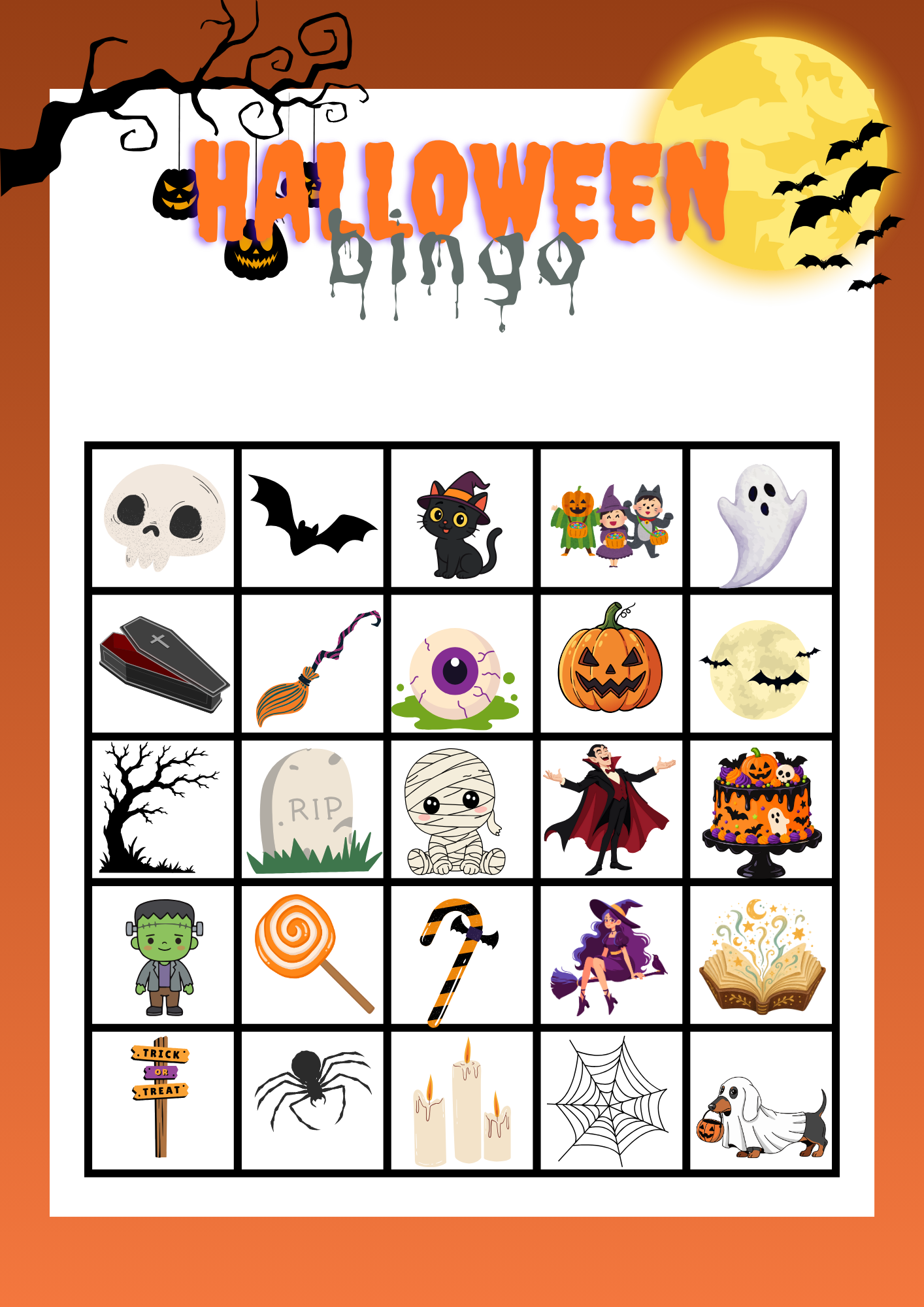 Halloween bingo - Billede 6