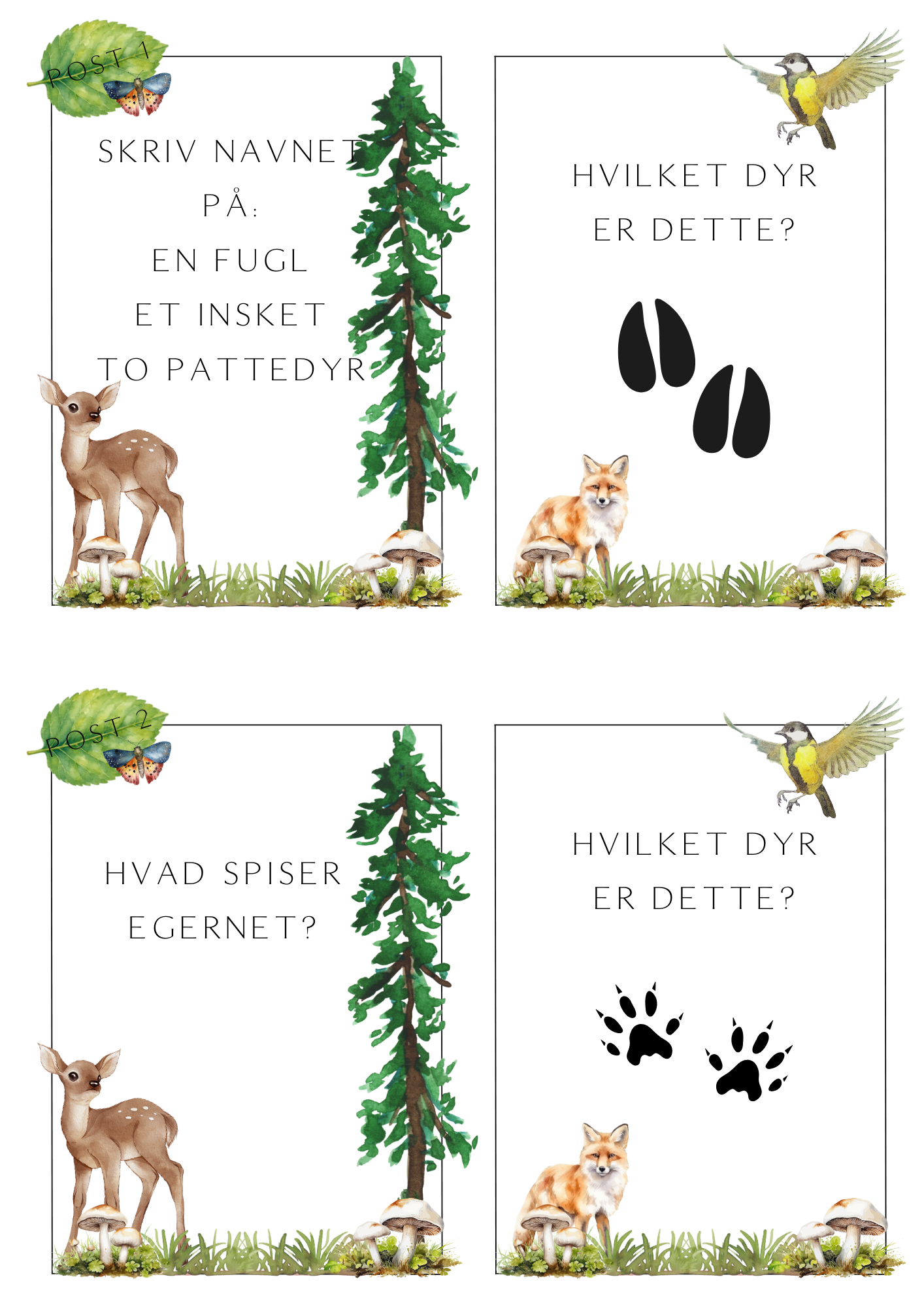 Skovens dyr - postløb - Billede 5