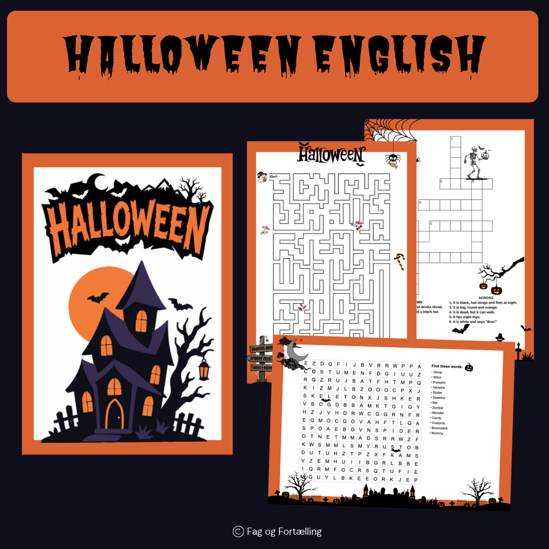 Halloween English - 5 simple, fun and easy tasks