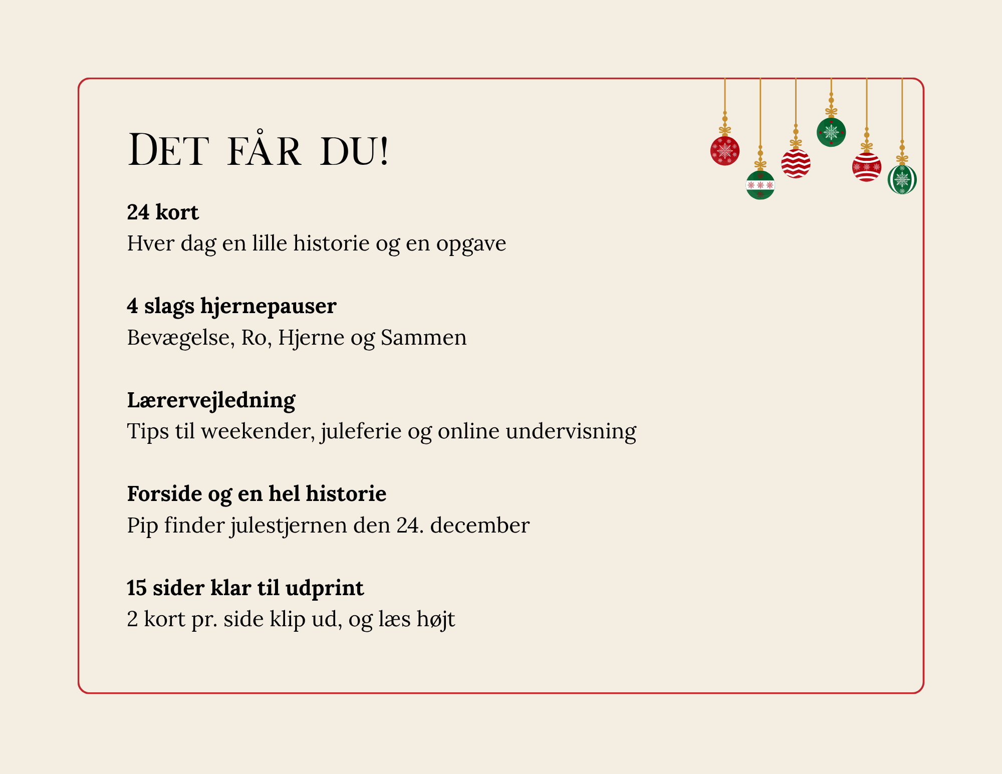 Jule-hjernepauser: Pip og den forsvundne julestjerne (julekalender med 24 spor) - Billede 5