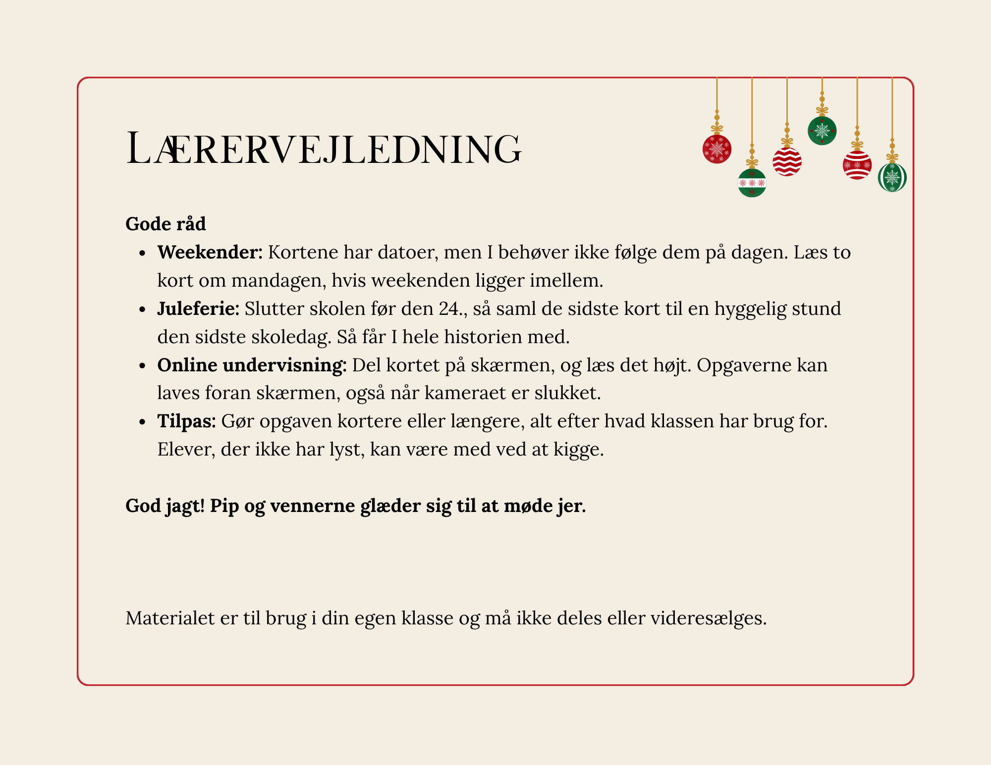 Jule-hjernepauser: Pip og den forsvundne julestjerne (julekalender med 24 spor) - Billede 3
