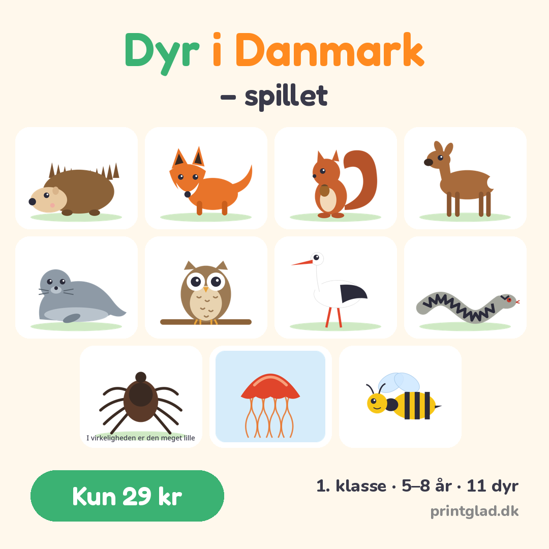 Dyr i Danmark – sjovt digitalt dyrespil - Billede 2